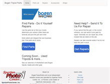 Tablet Screenshot of bogentripodparts.com